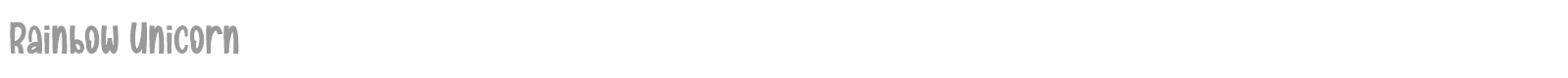 Rainbow Unicorn font preview